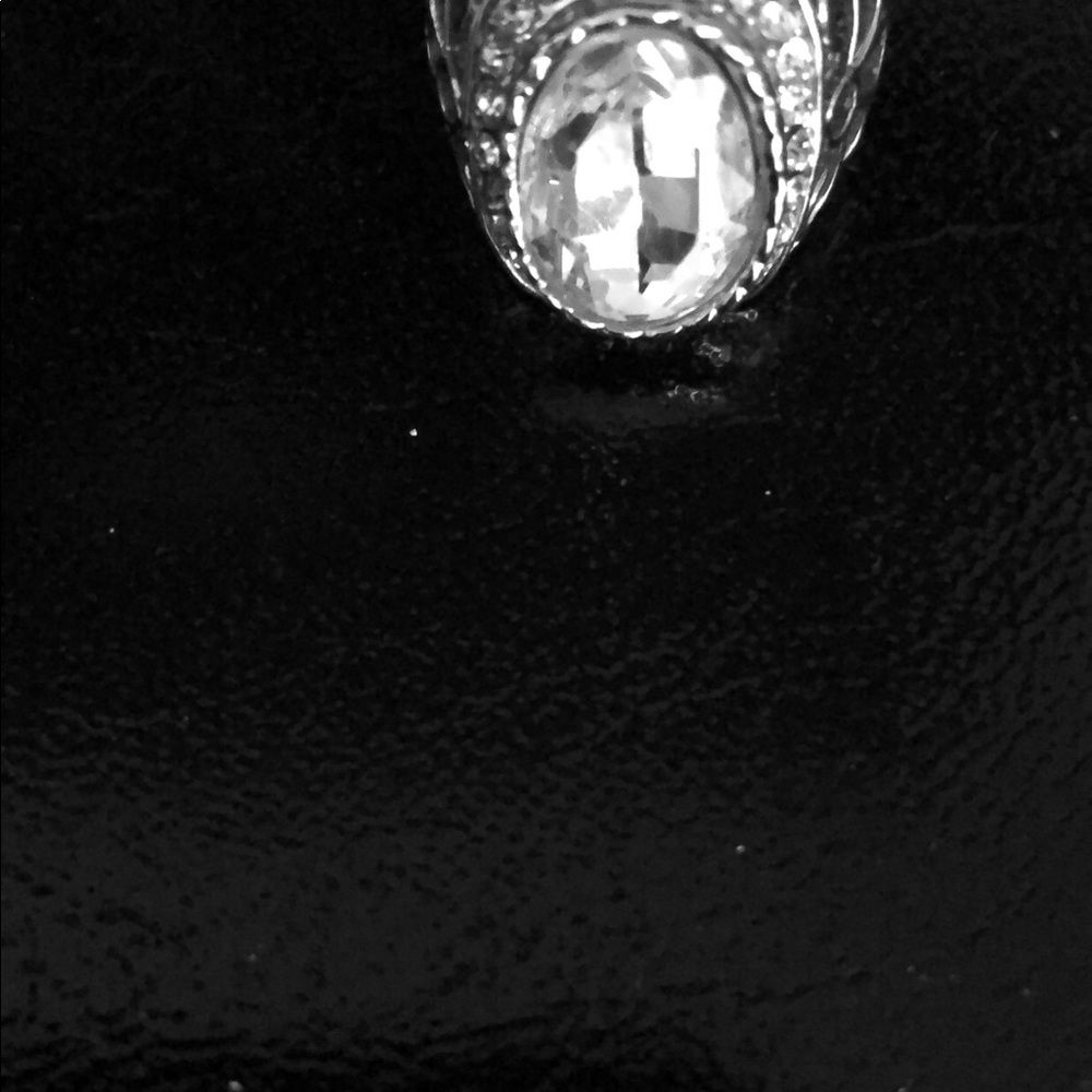 Silver Rhinestone Ring - Picture 2 of 2